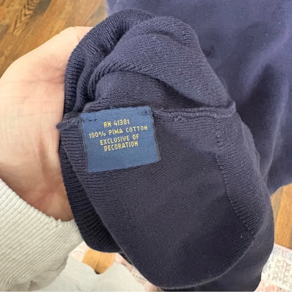 Polo by Ralph Lauren Men's Navy Sweater - Size Large
